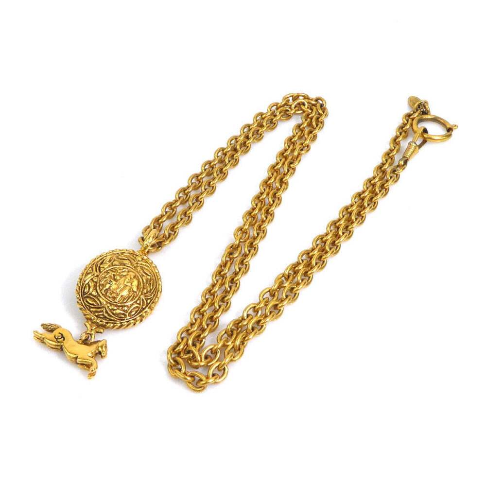 CHANEL Gold Logo Necklace - Picture 9 of 10